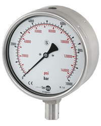 安全型超高压压力表;精度1.0,0.6,0.25;表盘160毫米