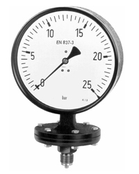 工业型膜片压力表;表盘100,160毫米