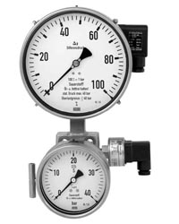 紧凑型差压表,PN40,集成静压压力表和阀组,不锈钢系列