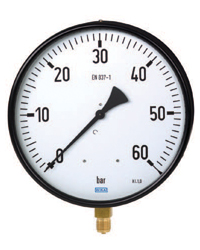 波登管压力表,工业型,铜合金/不锈钢测量系统,表圆直径250